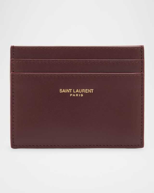 YSL Card Case in Calf Leather